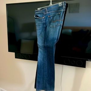 7jeans, flare legs, low rise